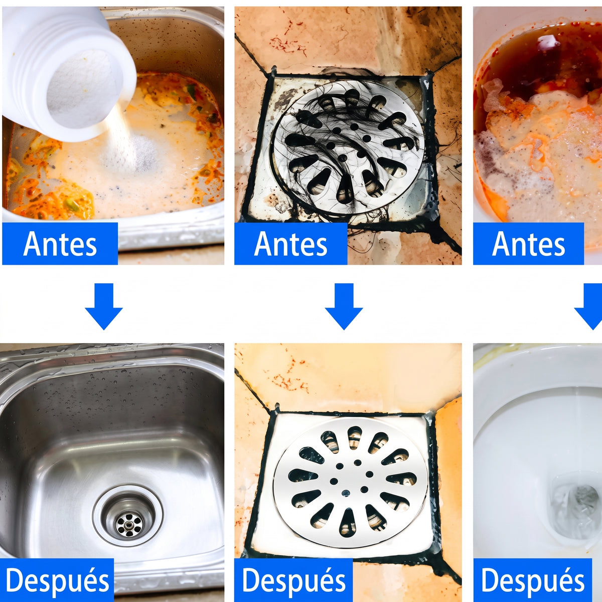 HydroClean™ | 3 x 1 Limpiador de Tuberías